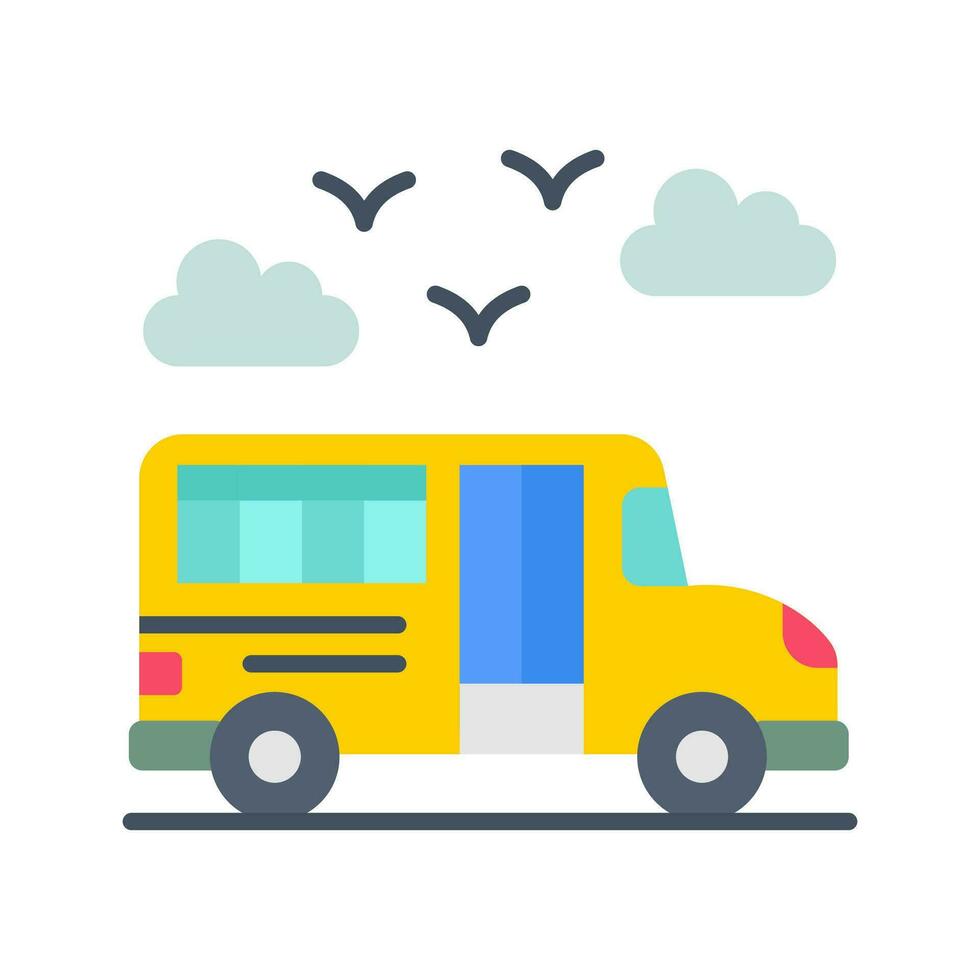 School Bus icon in vector. Illustration vector