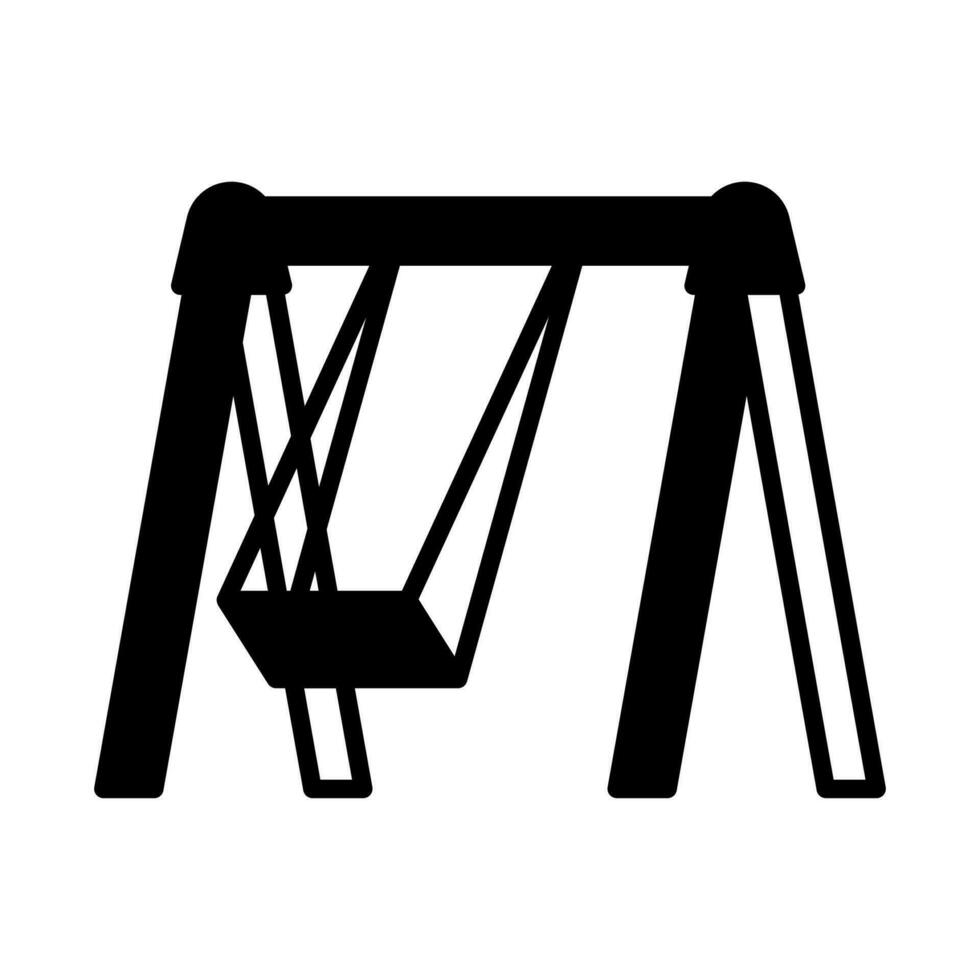 Swings icon in vector. Illustration vector