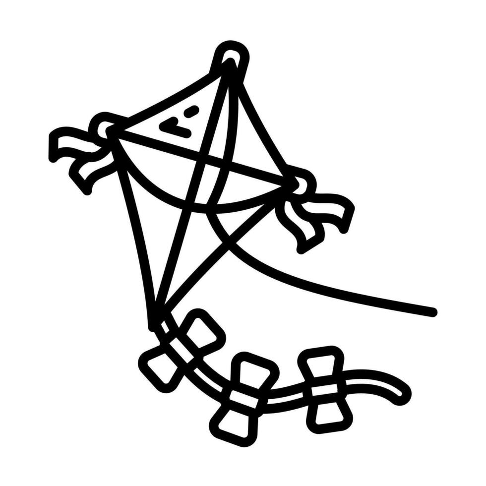 Kite icon in vector. Illustration vector