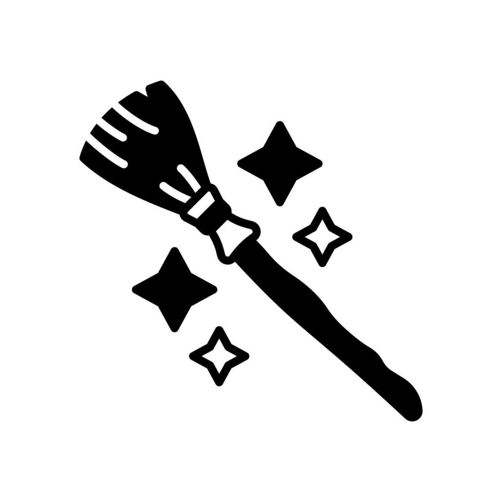 Broomstick icon in vector. Illustration vector
