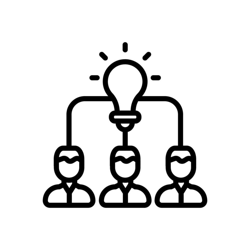 Brainstorming icon in vector. Illustration vector