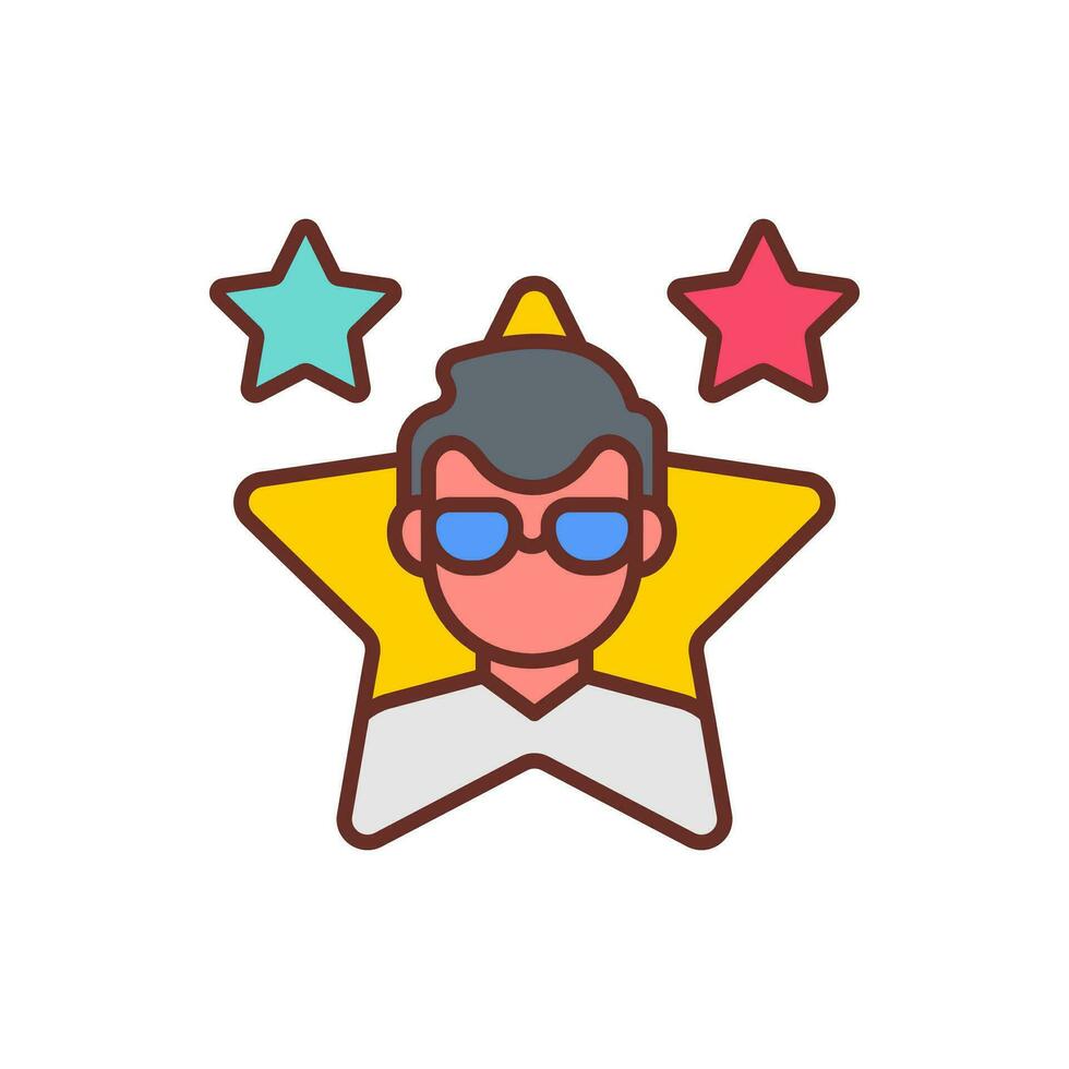 Fame icon in vector. Illustration vector