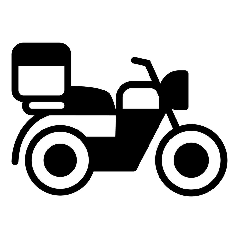 Delivery Bike Icon in vector. illustration vector