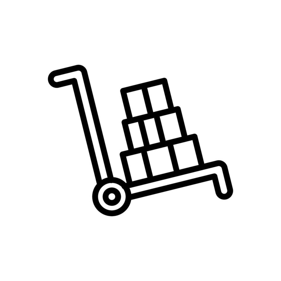 Hand Trolly Icon in vector. illustration vector