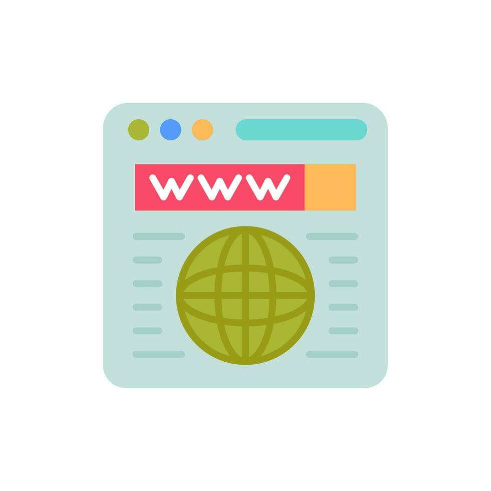 Website icon in vector. Illustration vector