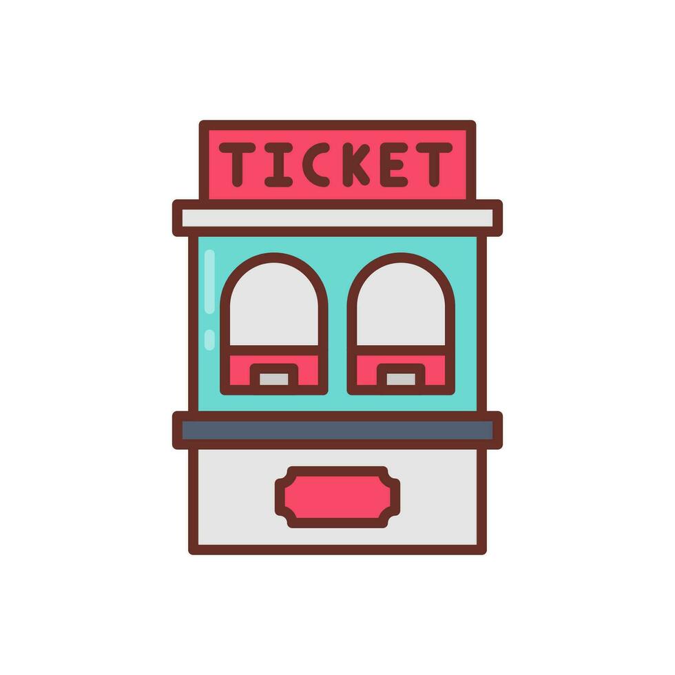 Ticket Booth icon in vector. Illustration vector
