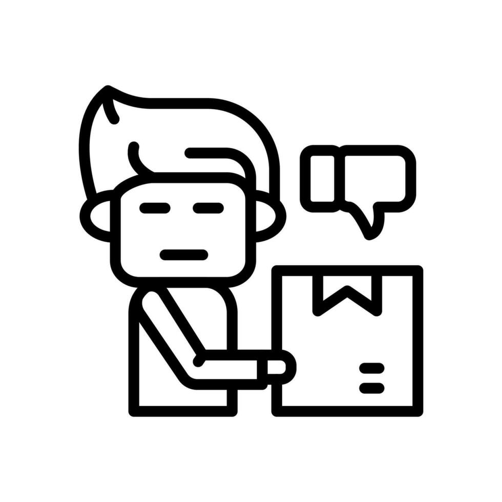 Disqualified Customer Icon in vector. illustration vector