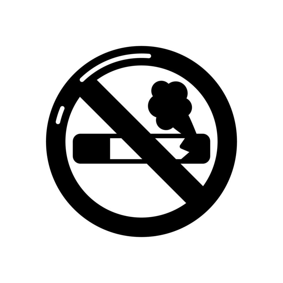 No de fumar icono en vector. ilustración vector