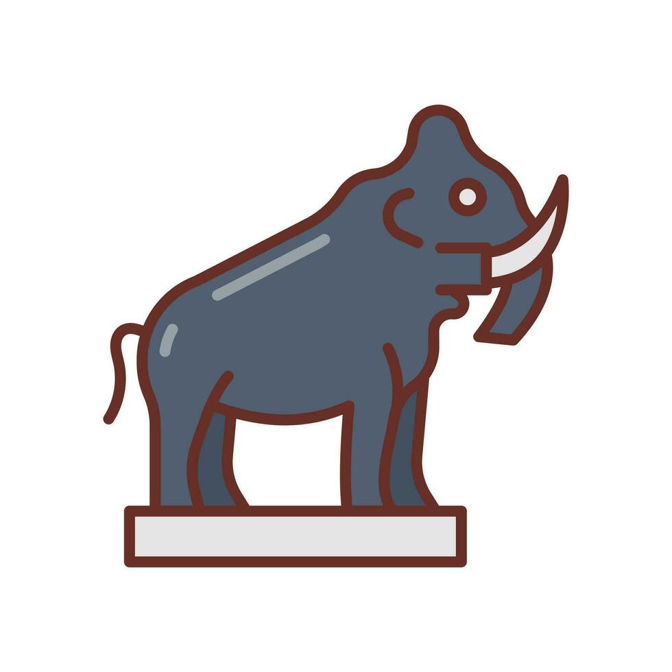 Mammoth icon in vector. Illustration vector