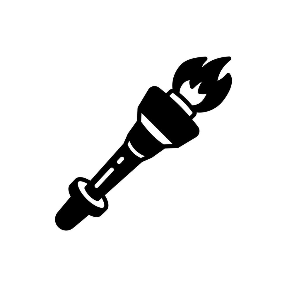 Greece Torch icon in vector. Illustration vector