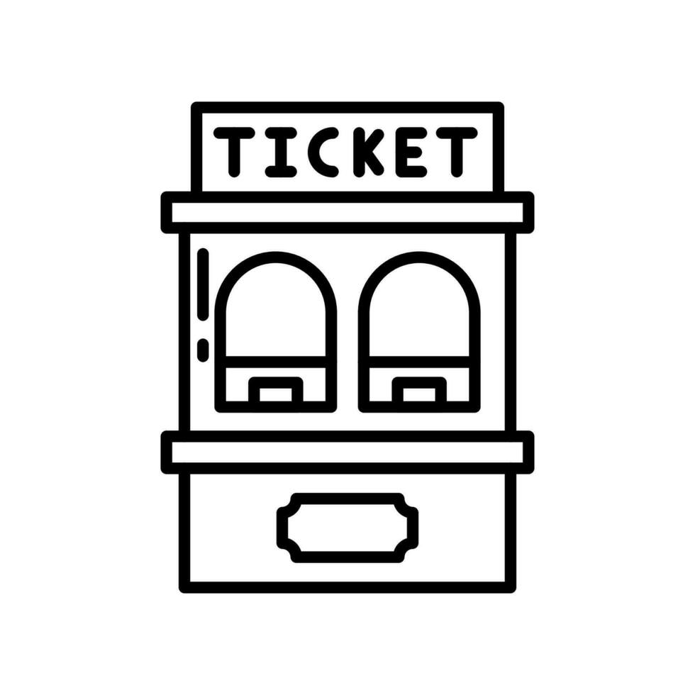 Ticket Booth icon in vector. Illustration vector