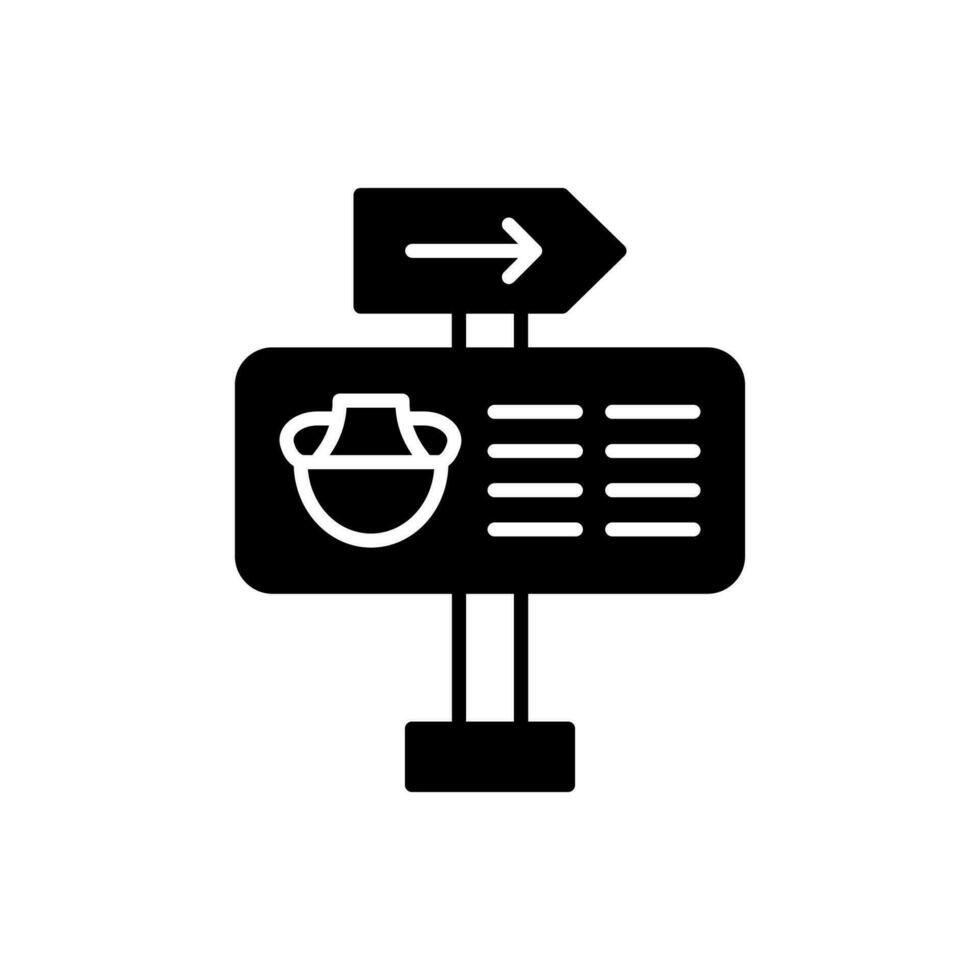 Guide Post icon in vector. Illustration vector