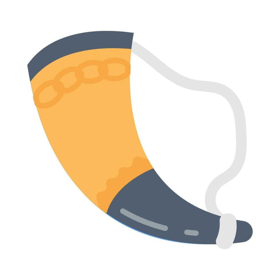 Horn icon in vector. Illustration vector