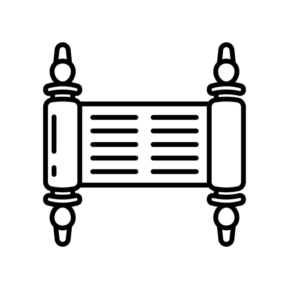 Scroll icon in vector. Illustration vector