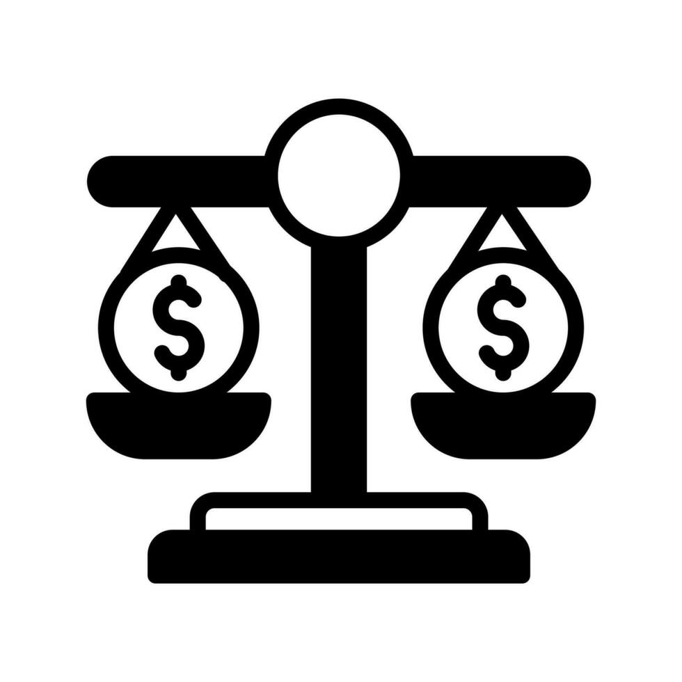 Balance icon in vector. Illustration vector