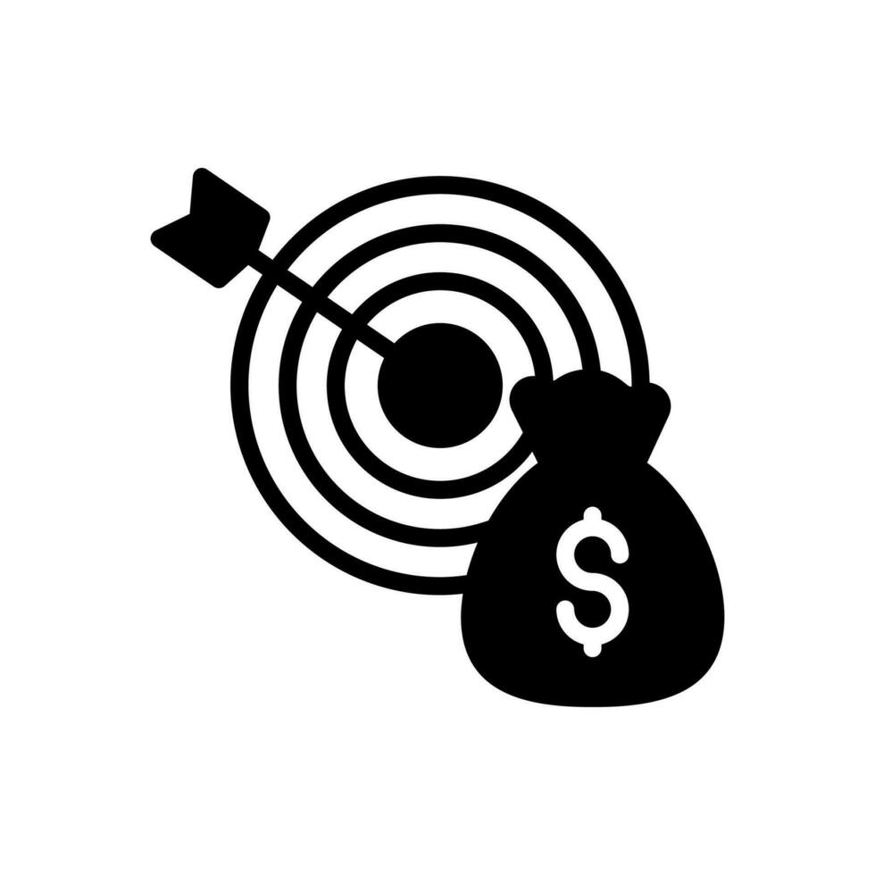 Financial Goal icon in vector. Illustration vector