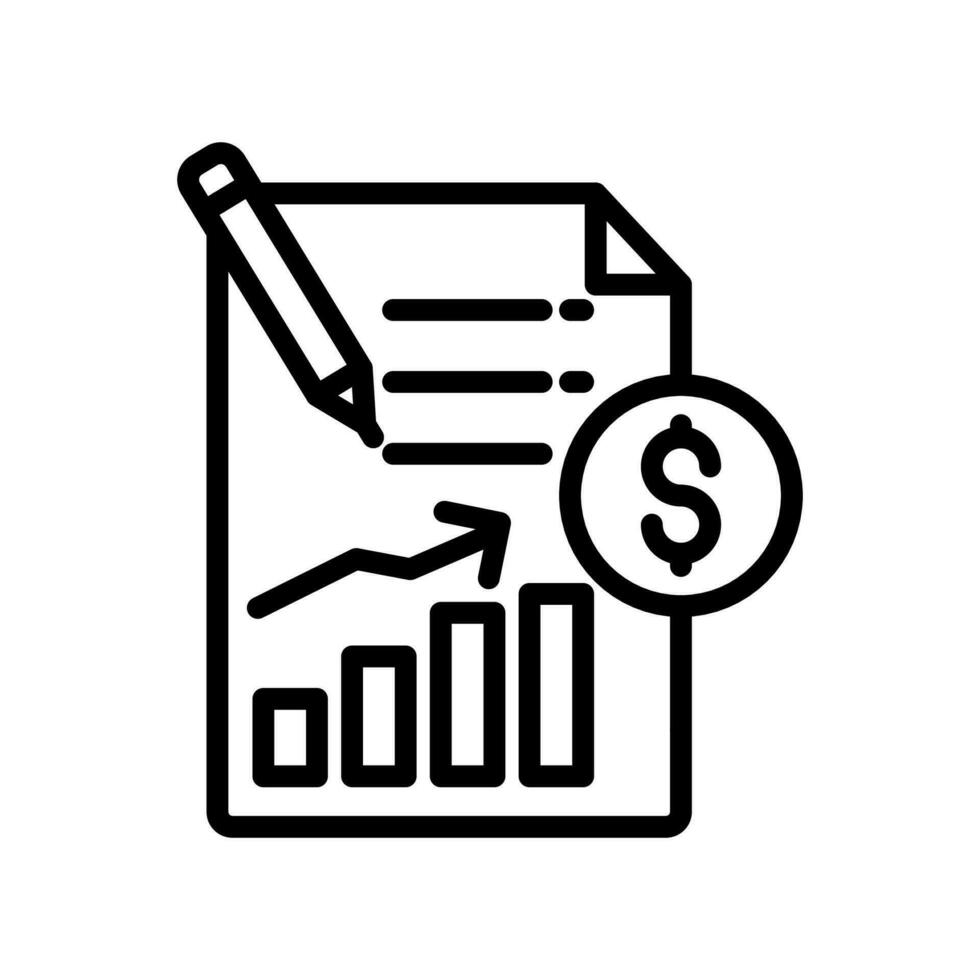 Financial Statement icon in vector. Illustration vector