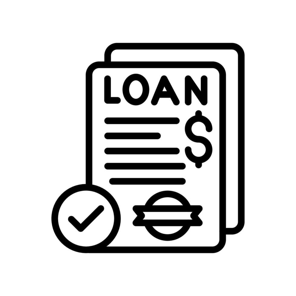 Loan Approval icon in vector. Illustration vector