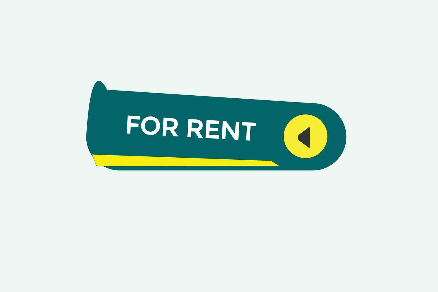 new for rent website, click button, level, sign, speech, bubble  banner, vector