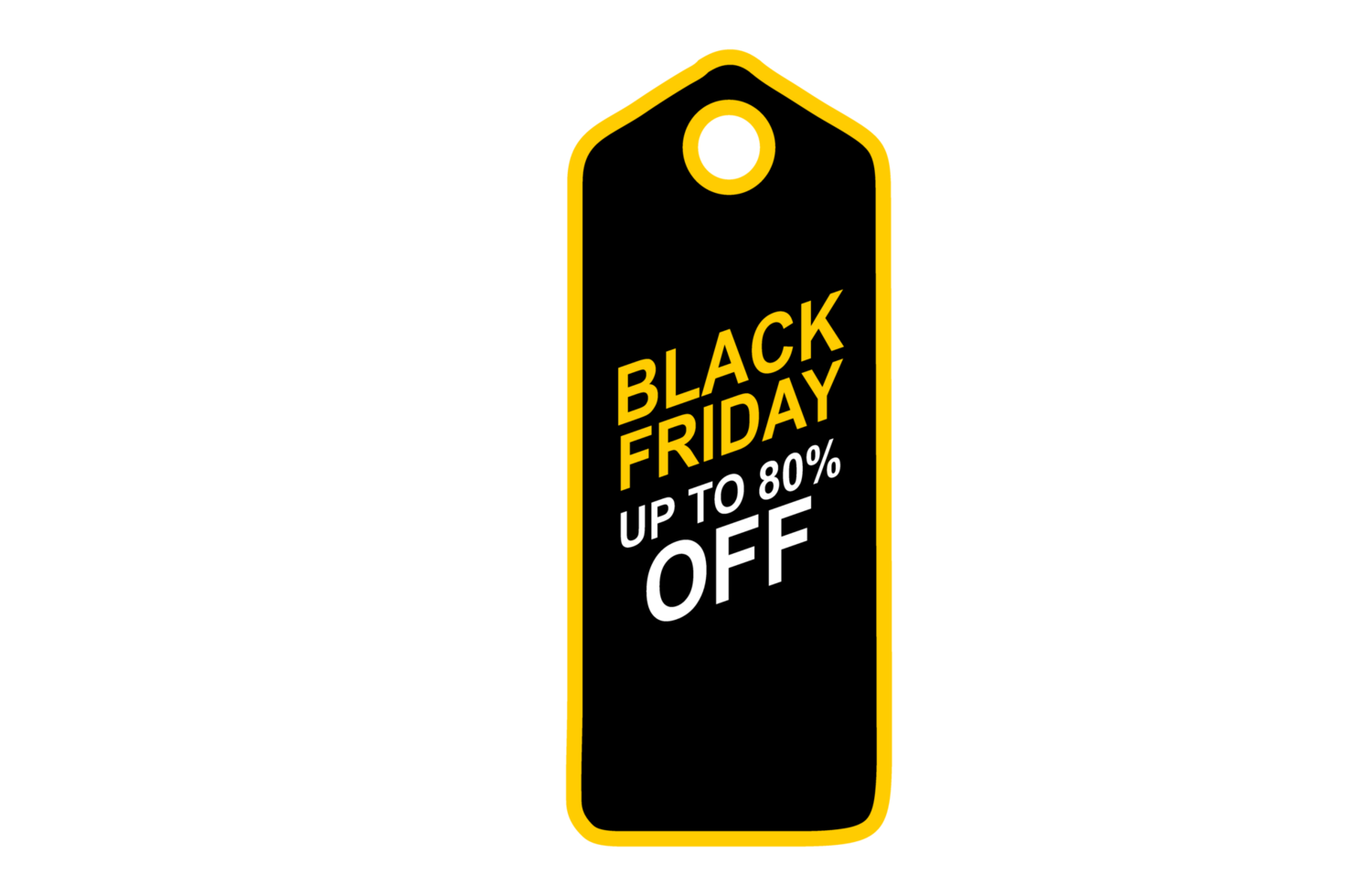 Black Friday tags or labels with a transparent background png