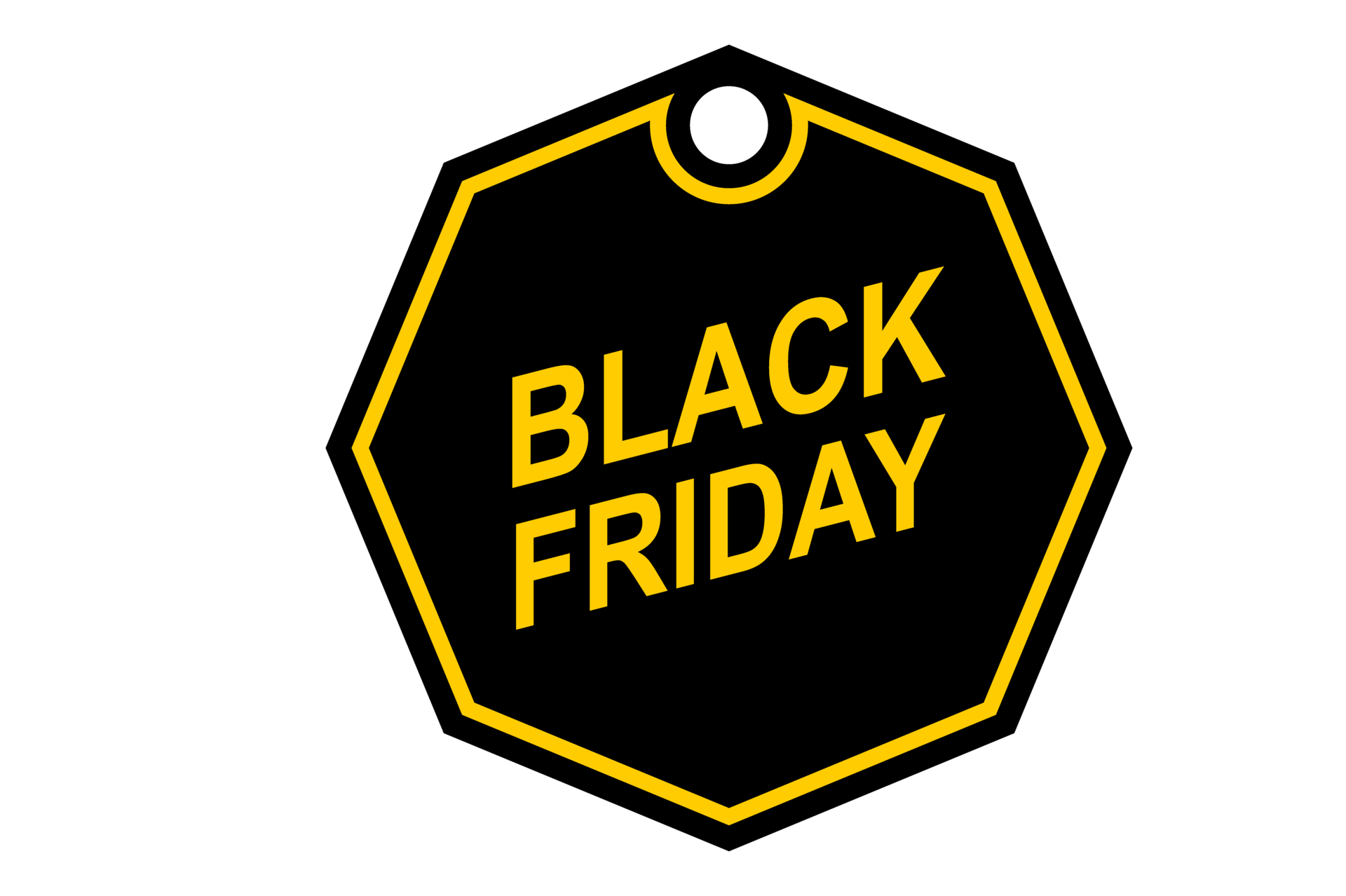 Black Friday tags or labels with a transparent background 34052243 PNG