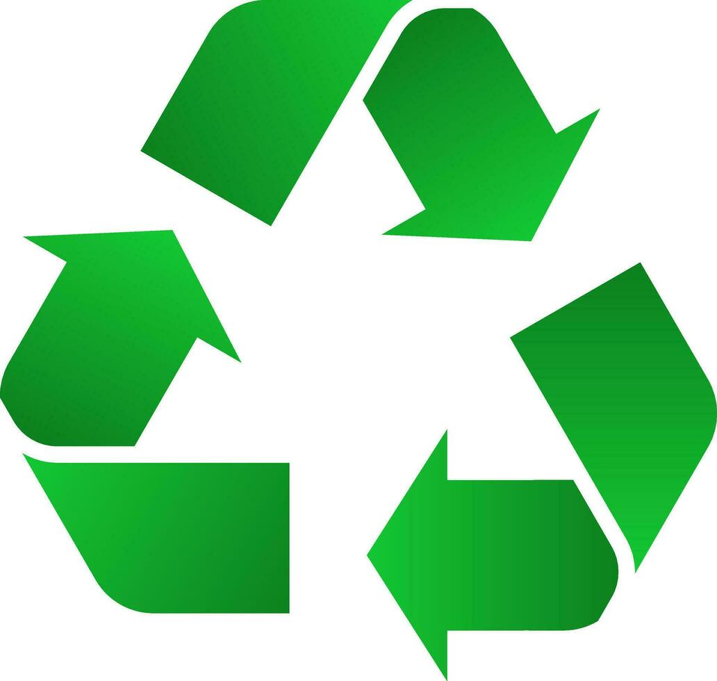 Recycling symbol design. Vector elements for information, sign, education, trash, advertising, gradient