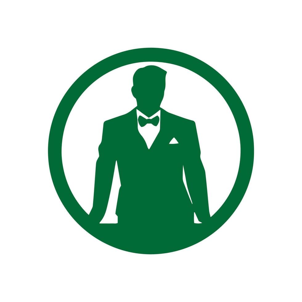 un logo de joven negocio hombre icono persona vector masculino silueta aislado diseño