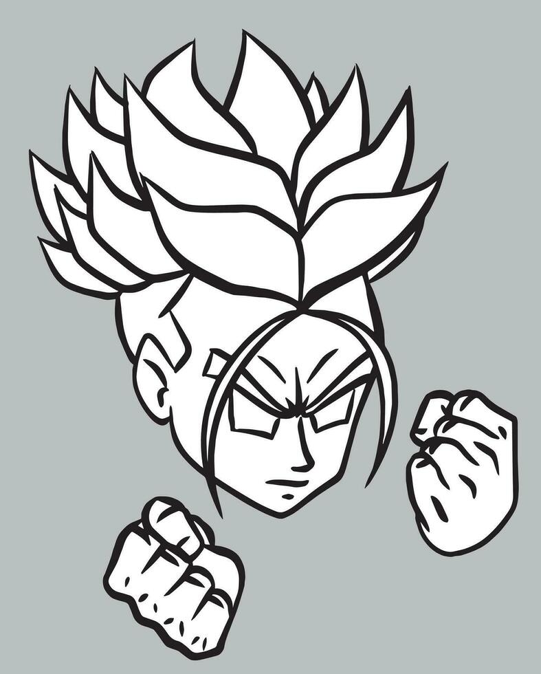 trunks draw lineart vector