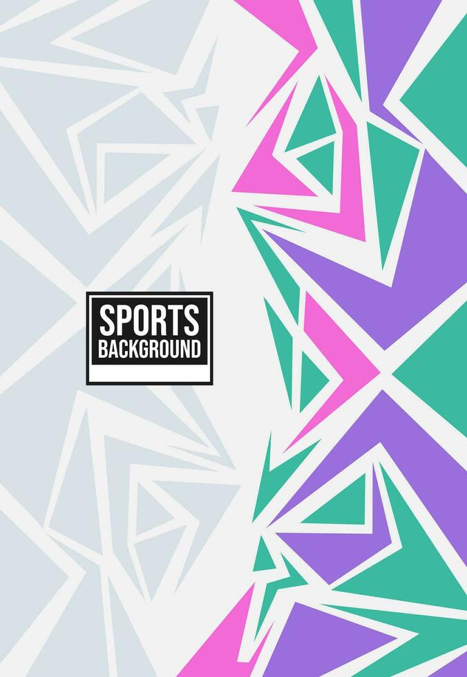 Geometric sports background for jersey design vector