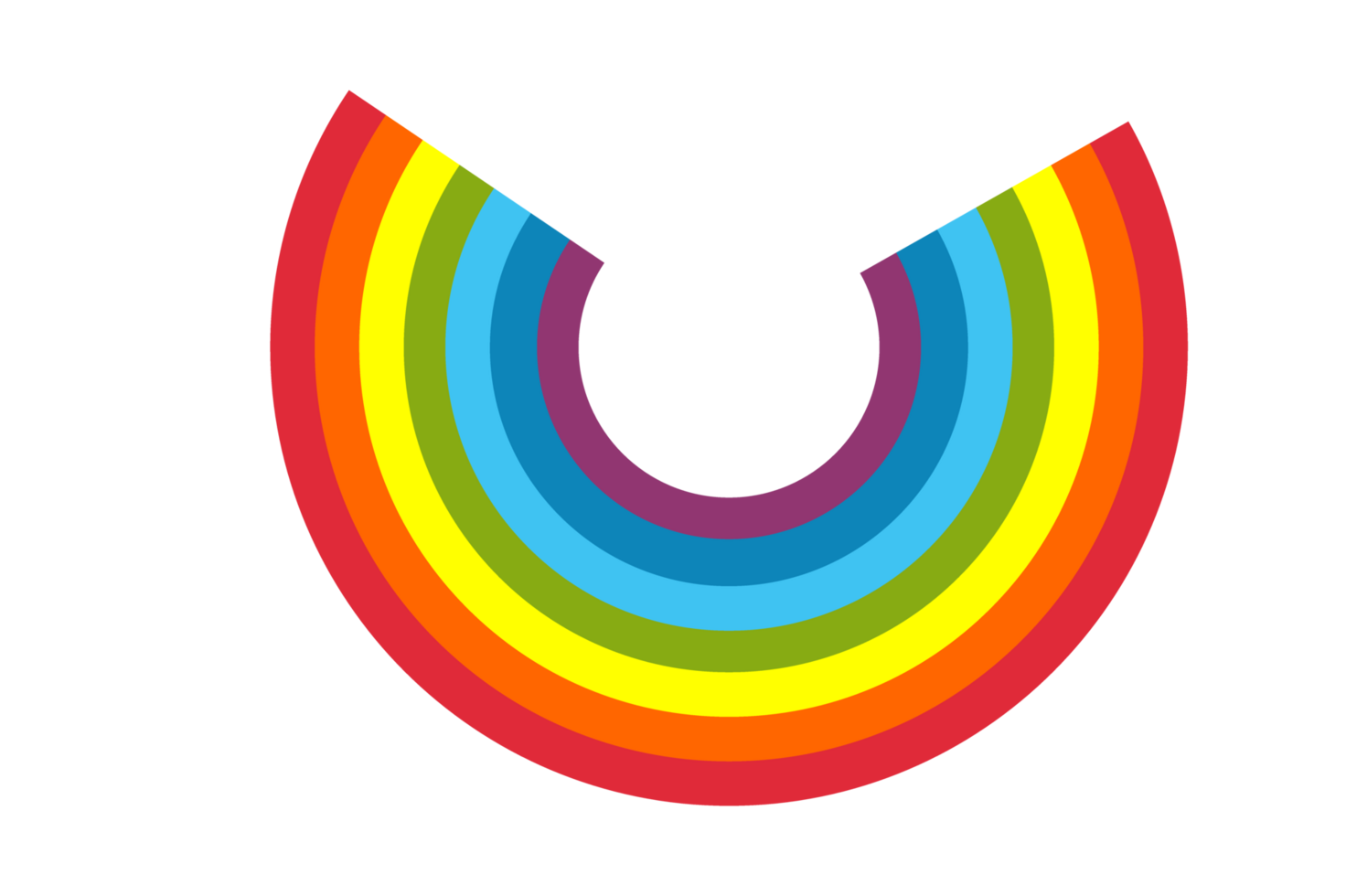 Sky Object - Rainbow with a transparent background png