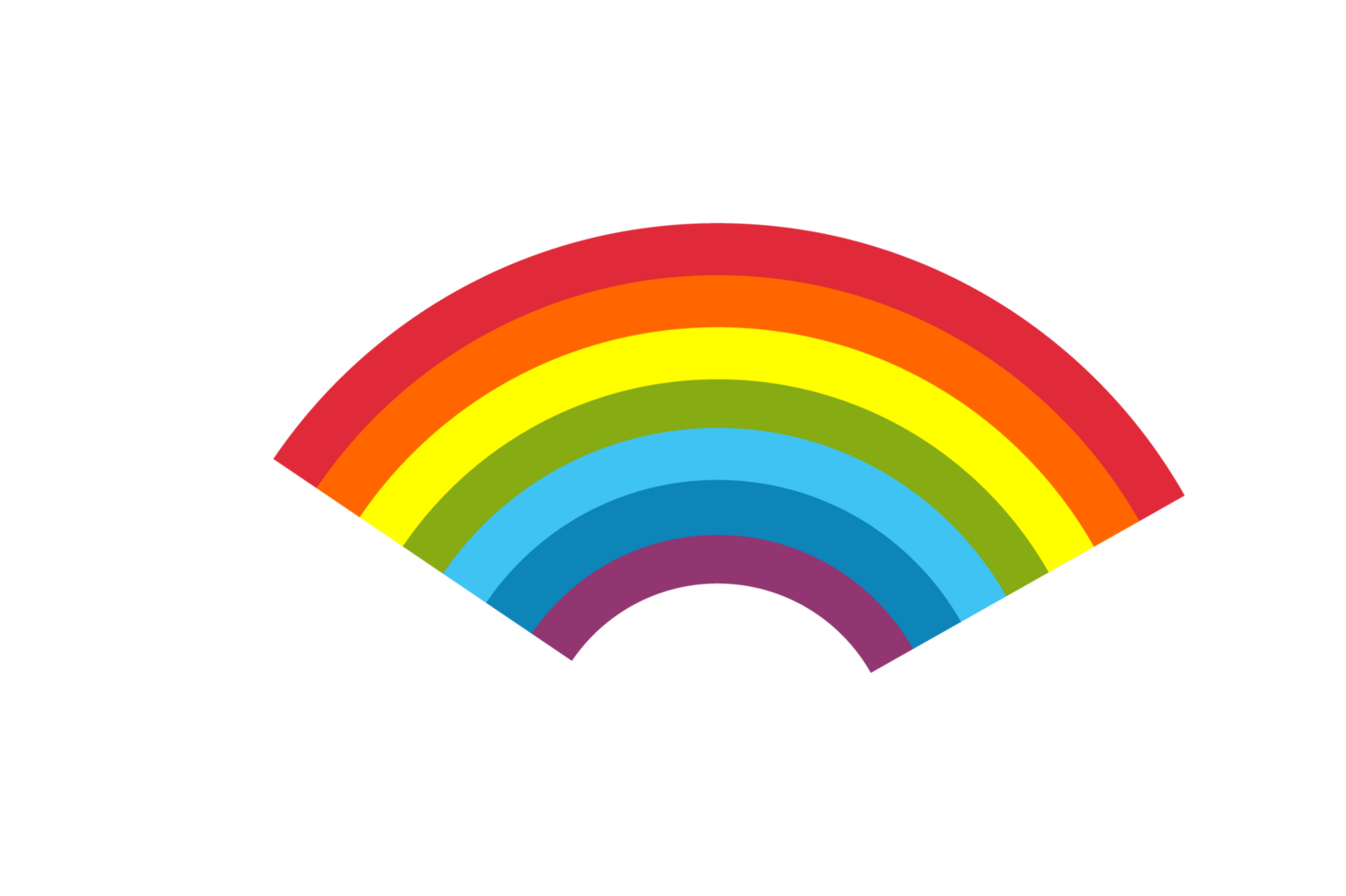 Sky Object - Rainbow with a transparent background png
