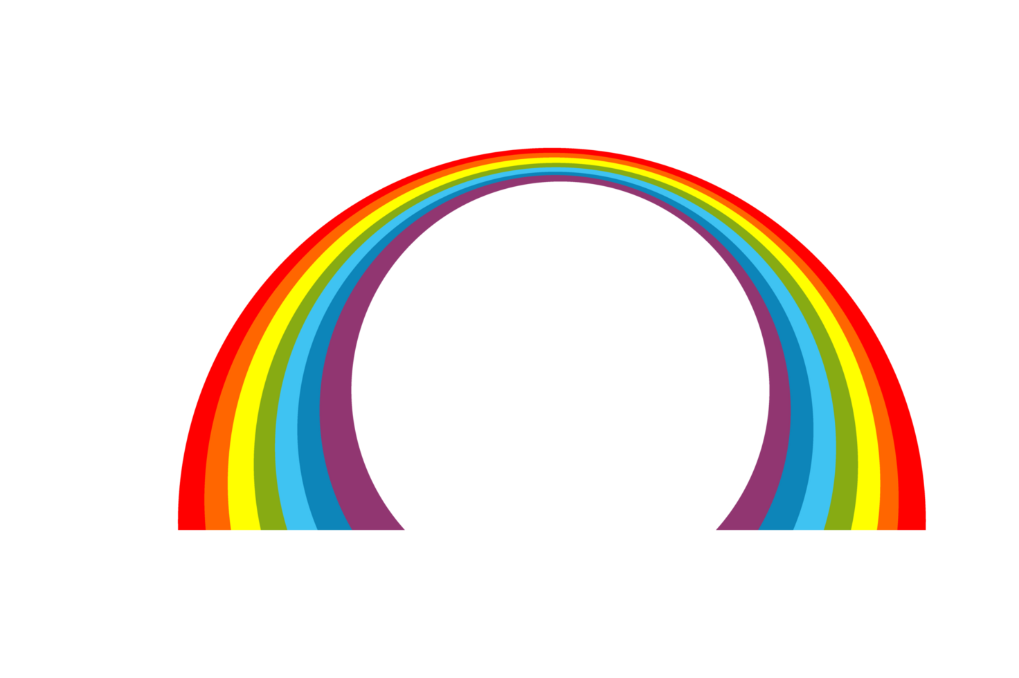 Sky Object - Rainbow with a transparent background png