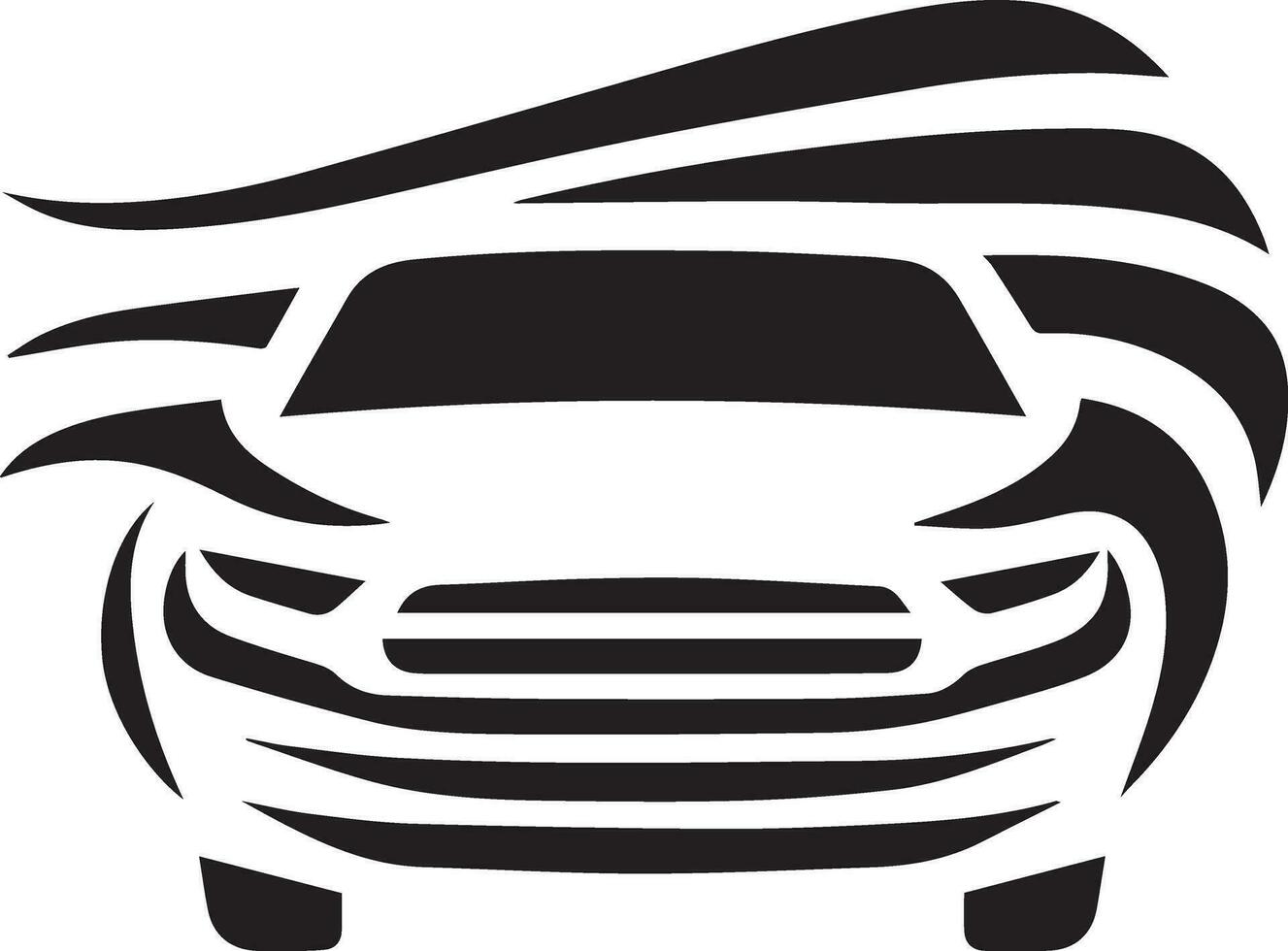 Car vector silhouette illustration black color 4