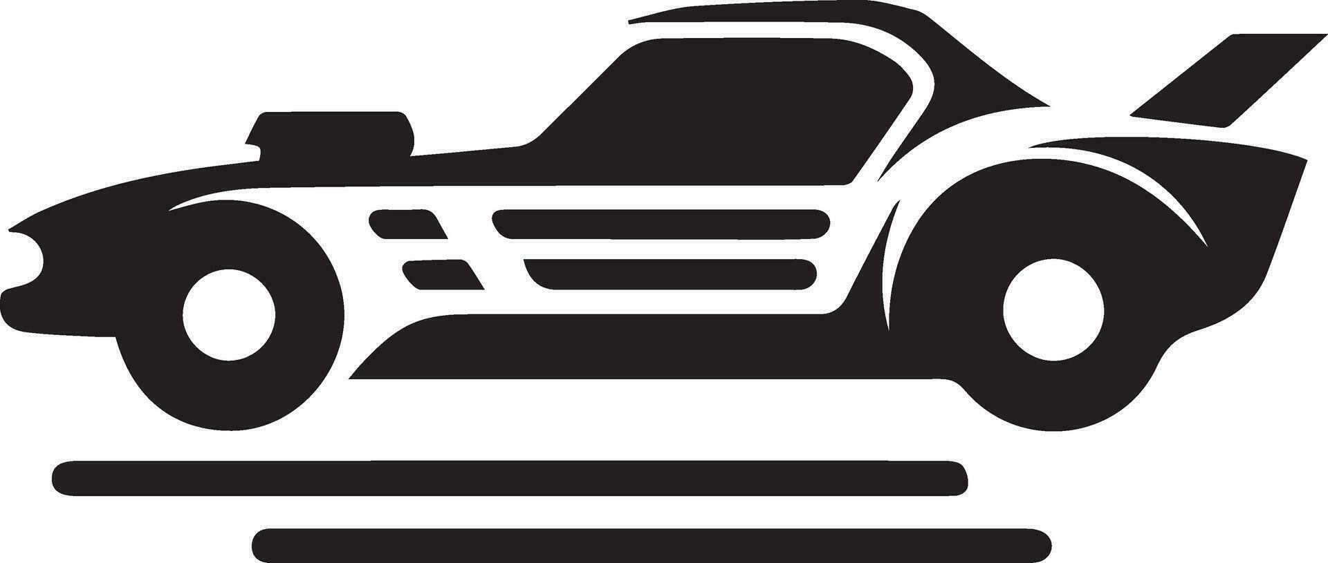 Car vector silhouette illustration black color