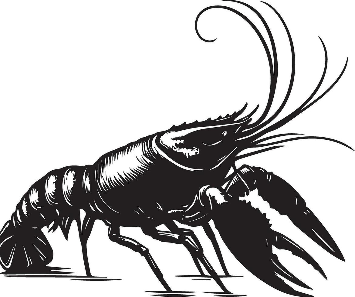 Yabby vector silhouette 3