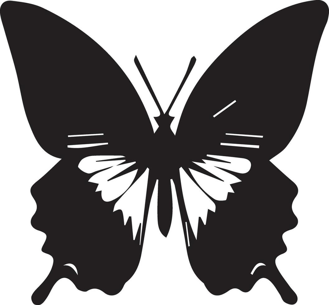 Butterfly vector silhouette illustration 3