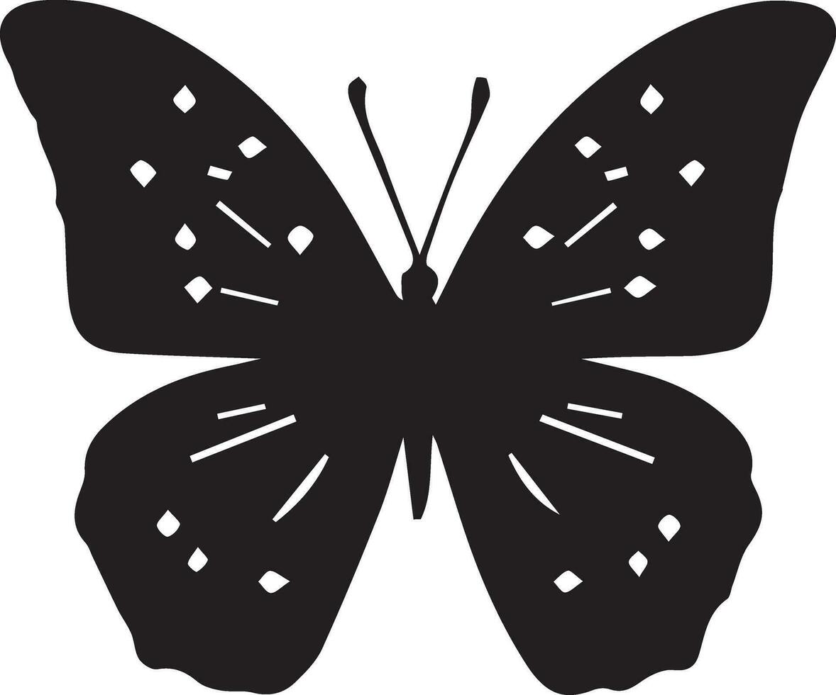 Butterfly vector silhouette illustration 15