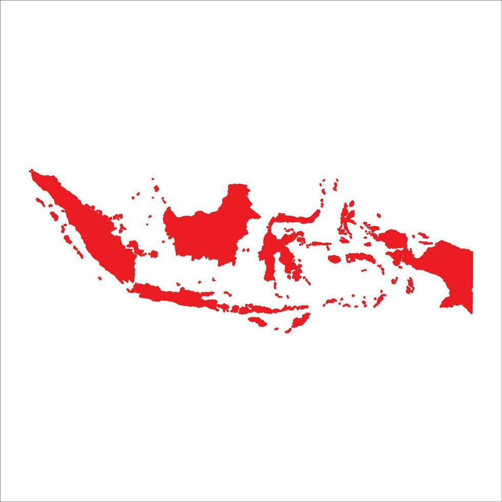 Indonesia map vector. Simple map of indonesia. vector
