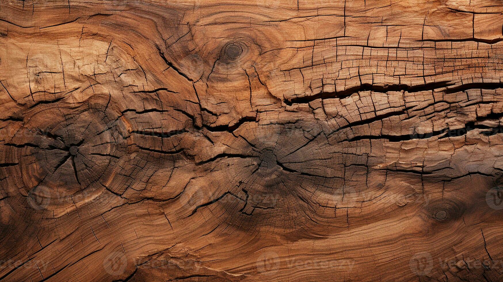 Brown wood texture. Wooden texture with horizontal veins. Wood texture background surface. Generative AI photo