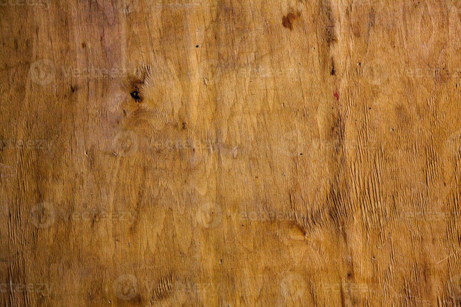 Old wood texture background, surface with old natural colored wood, top view. Grain table surface. photo