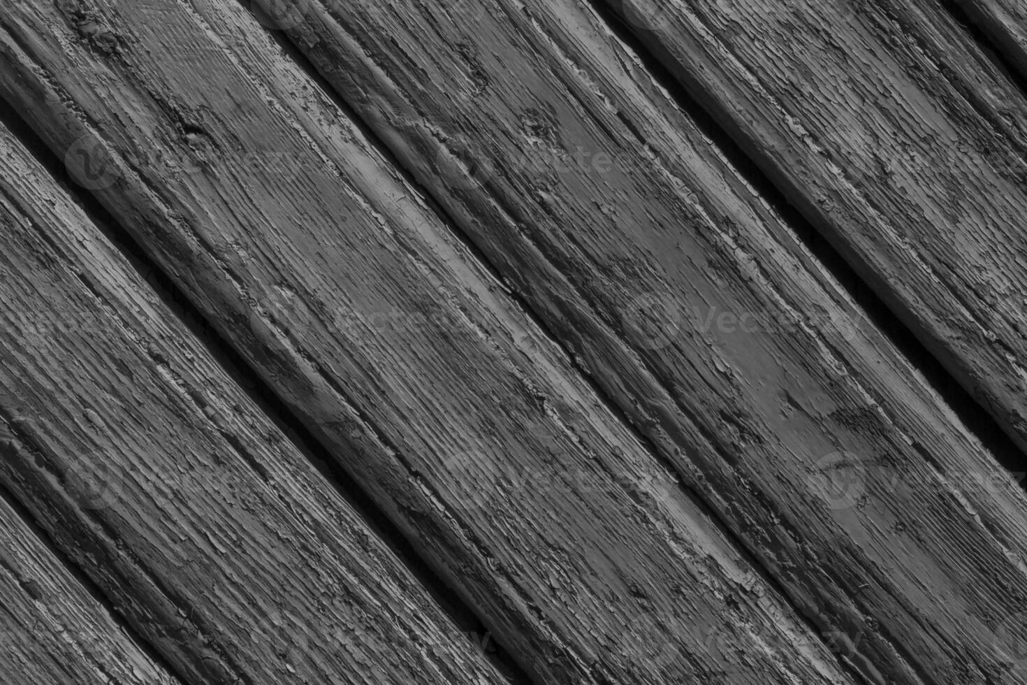 old painted wooden fence made of diagonal planks photo