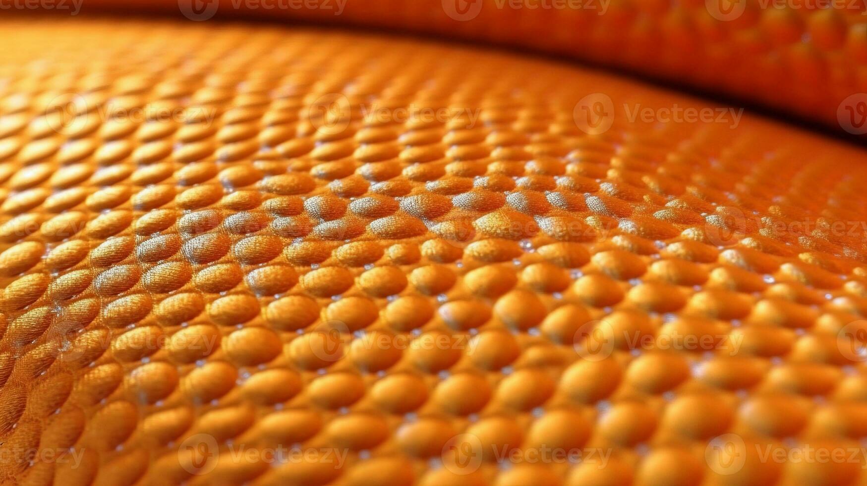 Orange soccer fabric texture with air mesh. Sportswear background photo