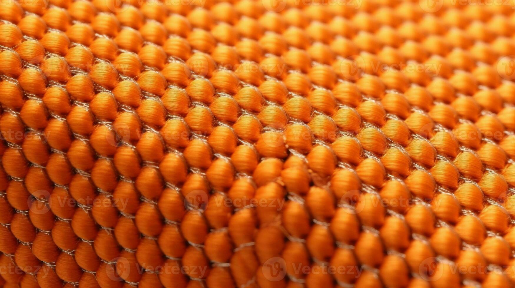 Orange soccer fabric texture with air mesh. Athletic wear backdrop photo