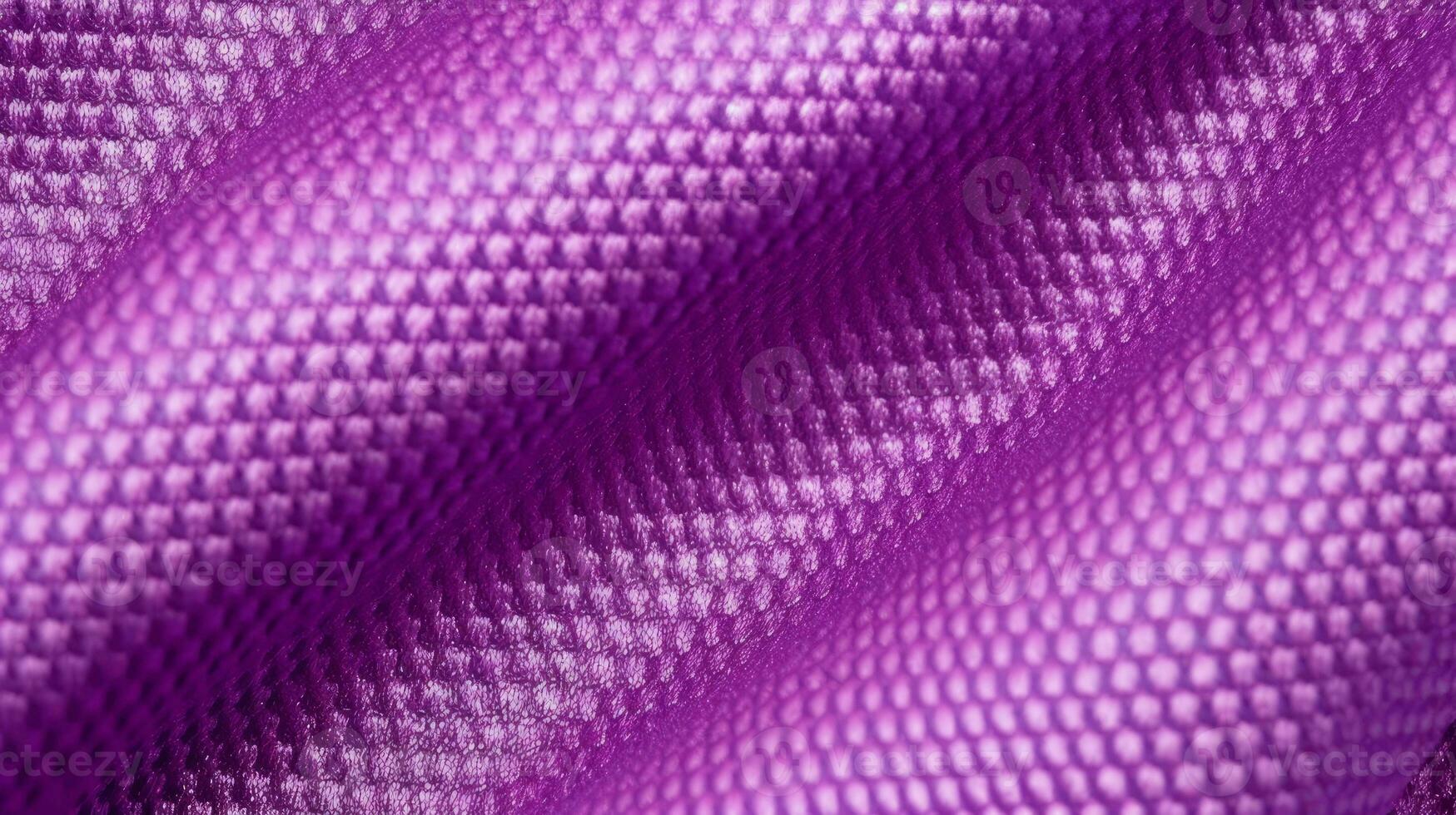 Purple soccer fabric texture with air mesh. Athletic wear backdrop photo