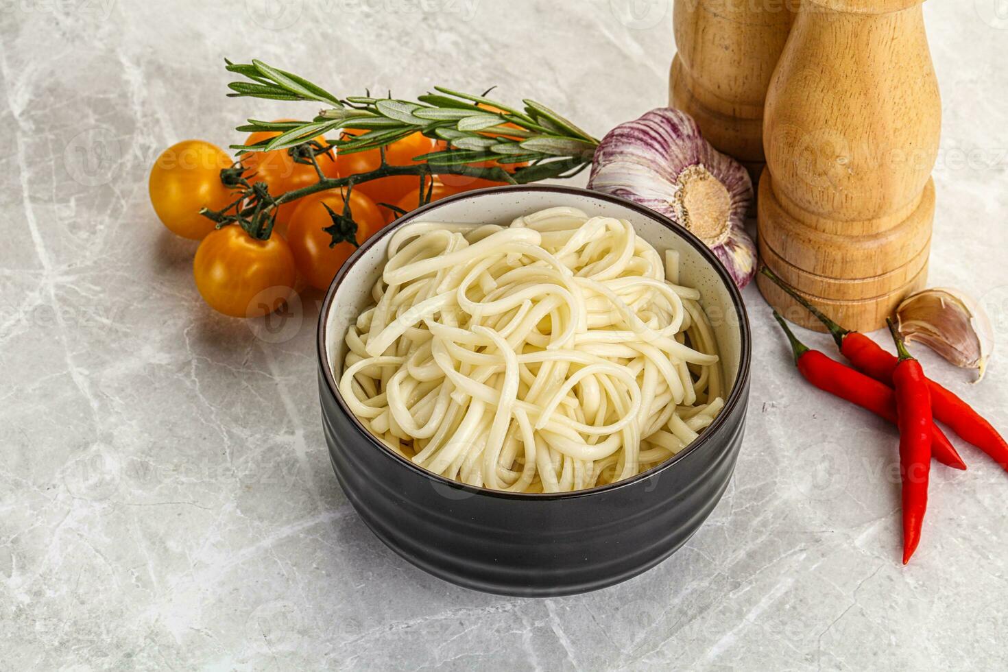Traditiona Asian cuisine - Udon noodle photo