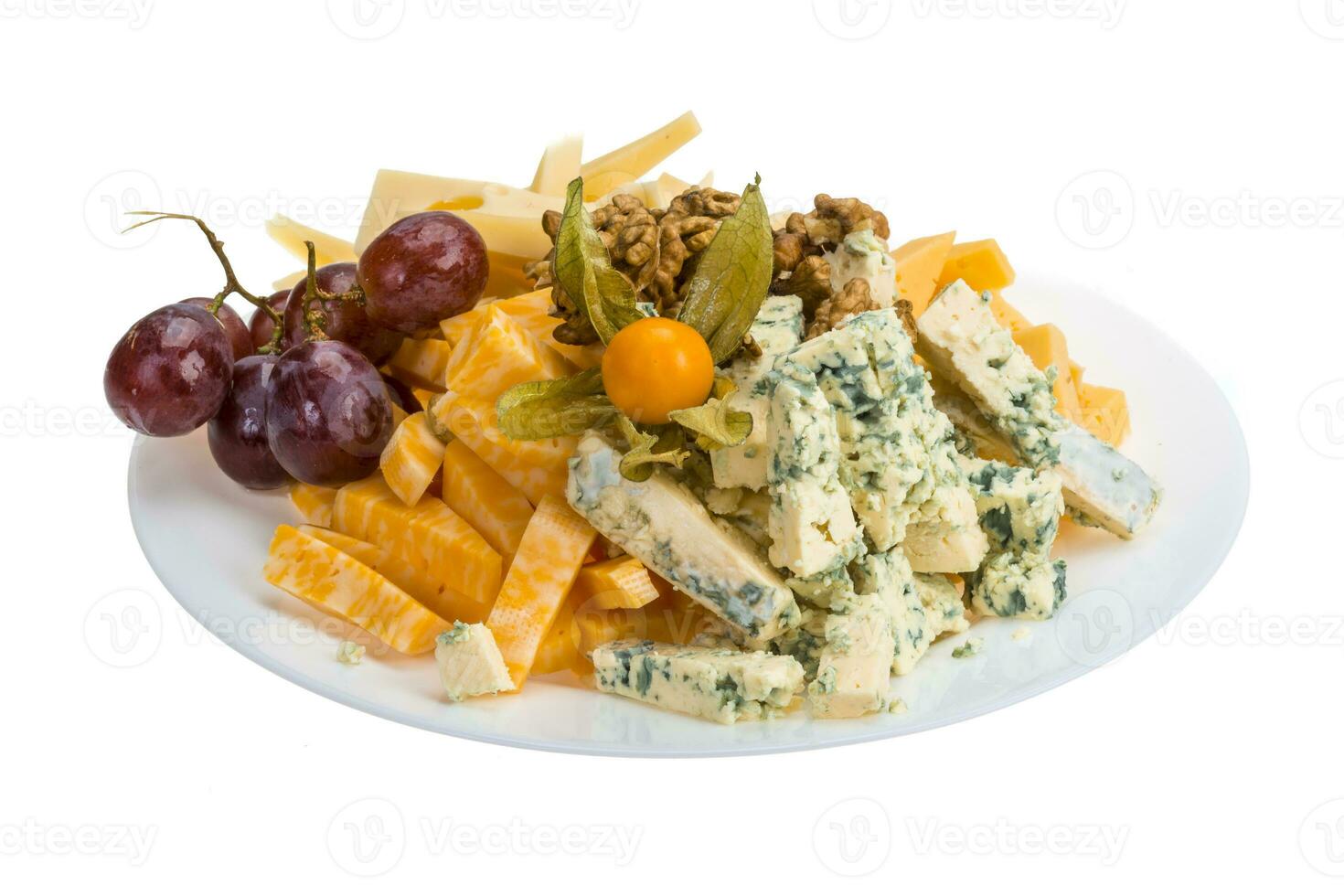 Cheese assortment in the bowl photo