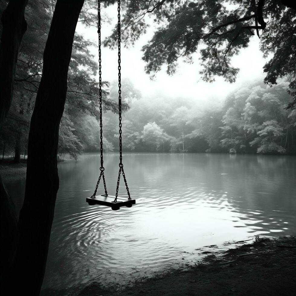 swing water looking photo