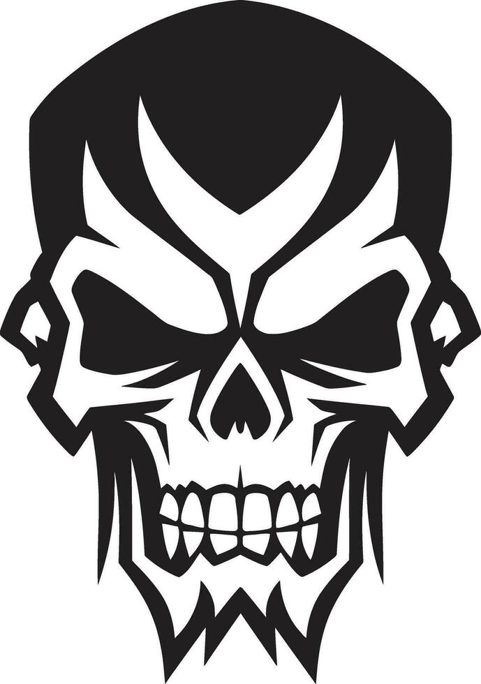 Witchs Brew Ghostly Skull Symbol Obsidian Portal Cryptic Art vector