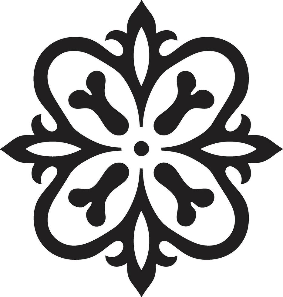 Exquisito simetría Arábica logo diseño con florales Arábica tesoros desvelado negro floral losas vector