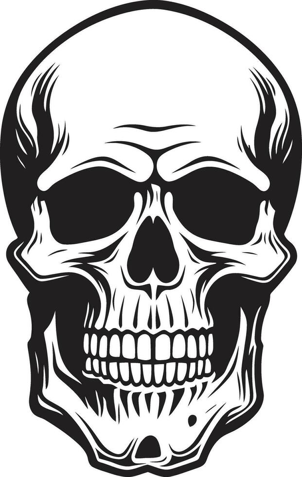 Wicked Whisper A Spooky Skull Design Sorcerers Gaze A Mystic Skull Icon vector